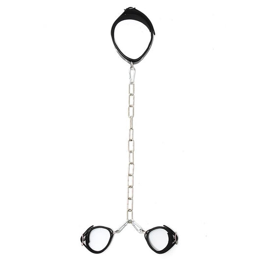 Collar con Esposas Cadena Ajustables