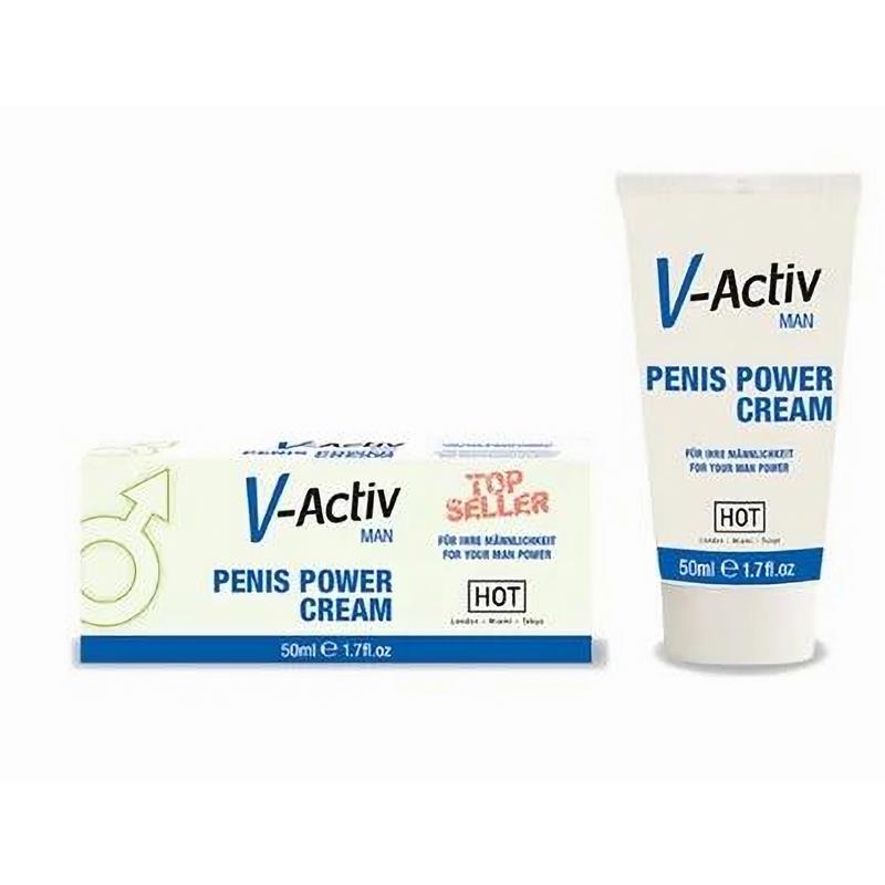 Hot V Activ Penis Power Crema Potenciadora para Hombre 50 ml