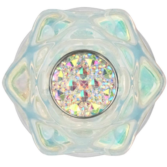 Gemoria Plug Anal de Silicona con Centro de Cristal Multicolor