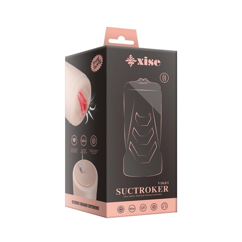 Masturbador con Vibracion y Efecto Succion Suctroker V100 I