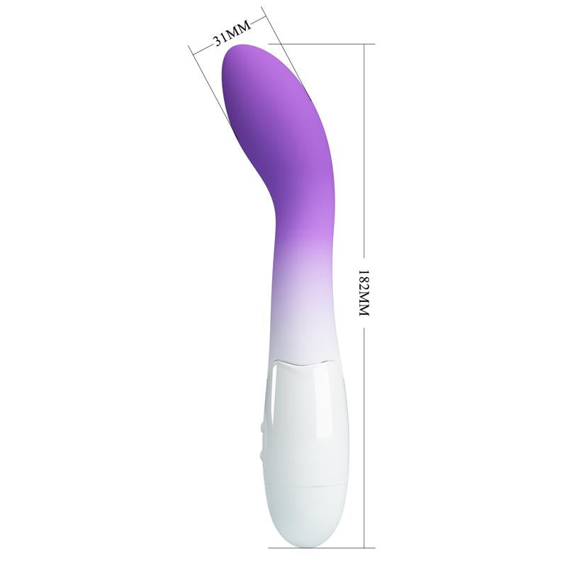 Bishop Vibrador Blanco y Purpura