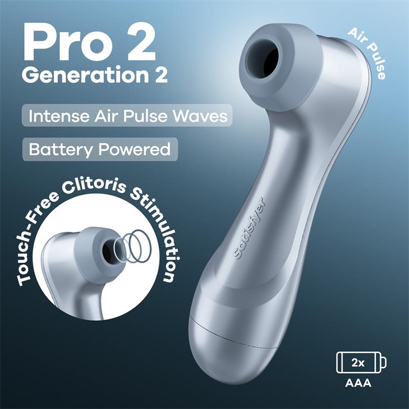 Pro 2 Gen 2 Succionador de Clitoris Battery Series Ice Blue