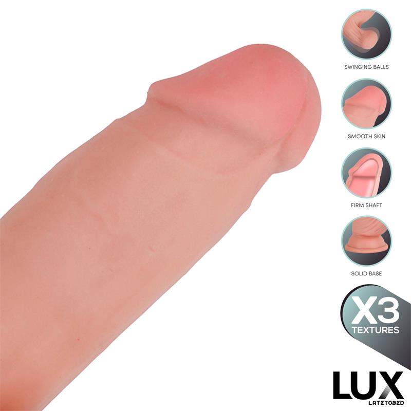 Paul Dildo Triple Densidad con Testiculos Oscilantes 82