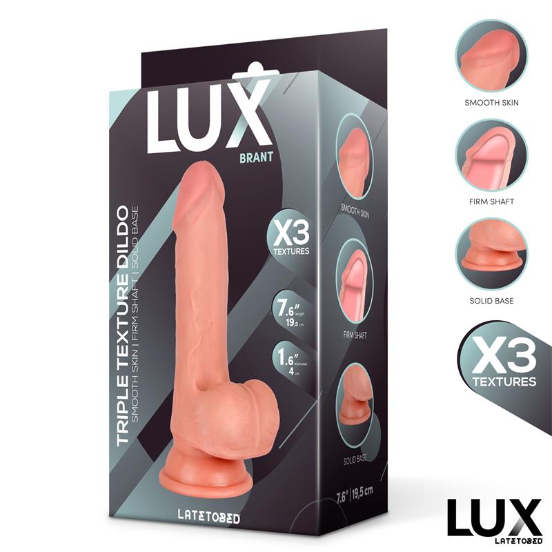 Brant Dildo Triple Densidad con Testiculos 76