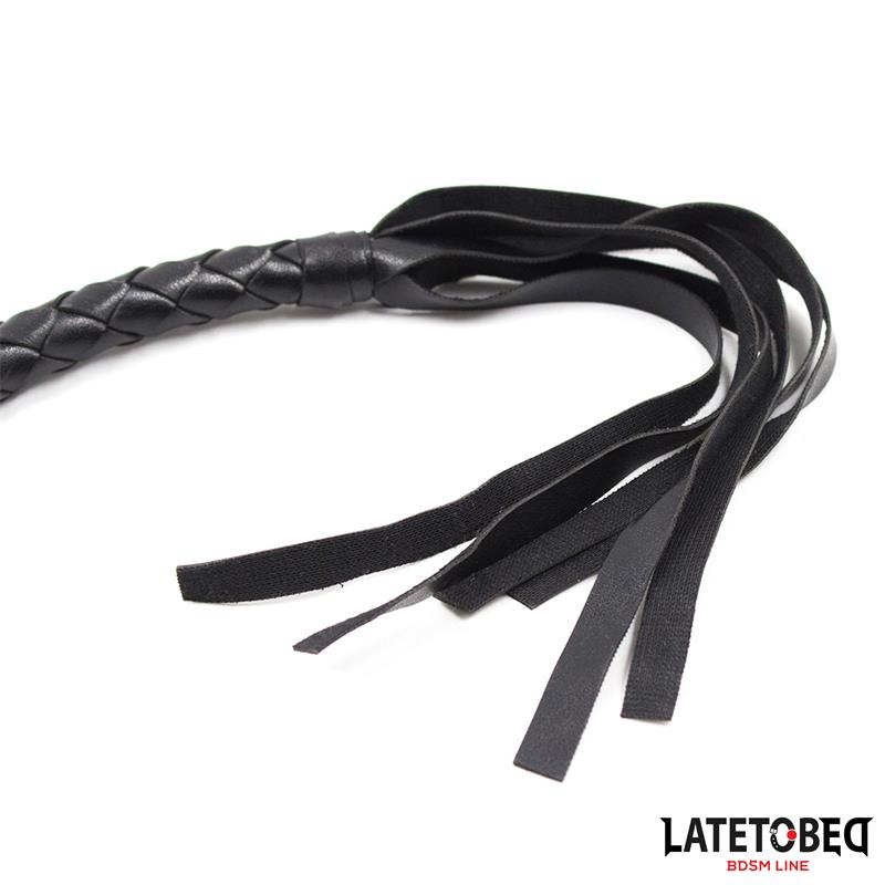 Latigo Trenzado Negro 116cm