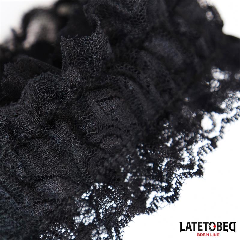 Esposas para Pies de Encaje Elastico Negro