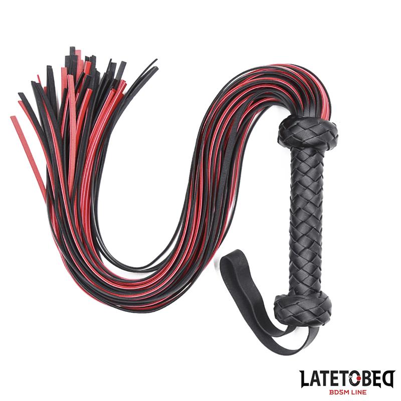Flogger 65cm Negro y Rojo