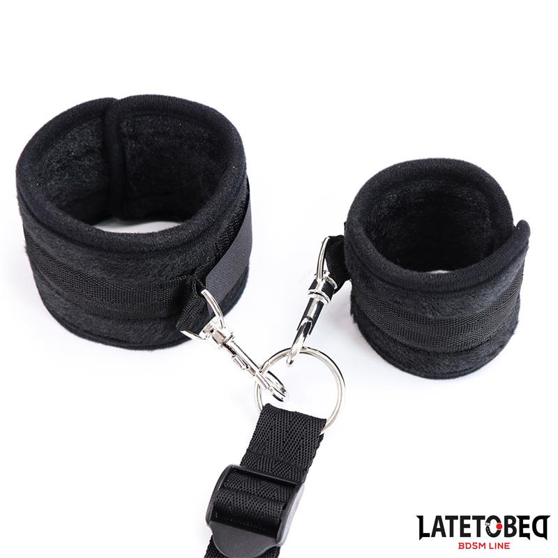 Restricciones de Cama Negro Ajustable