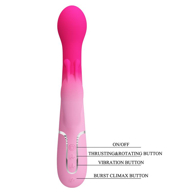 Dejon Vibrador con Thrusting y Bolas Rotatorias