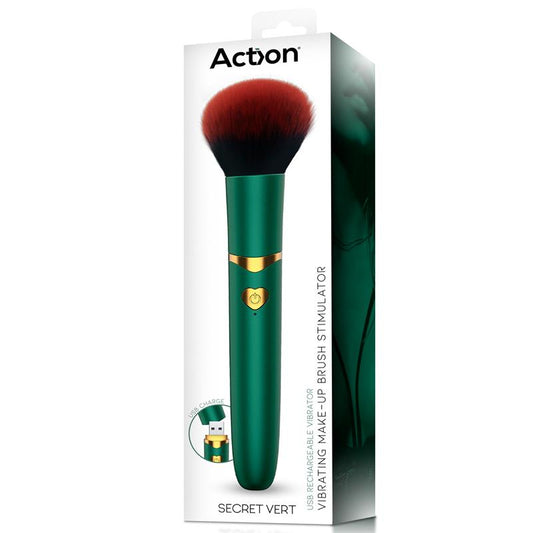 Secret Vert Estimulador Brocha de Maquillaje con Vibracion Verde