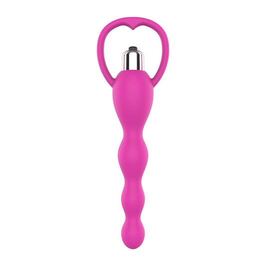 Cadena Anal con Vibracion Rosa
