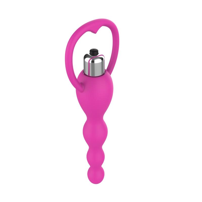 Cadena Anal con Vibracion Rosa