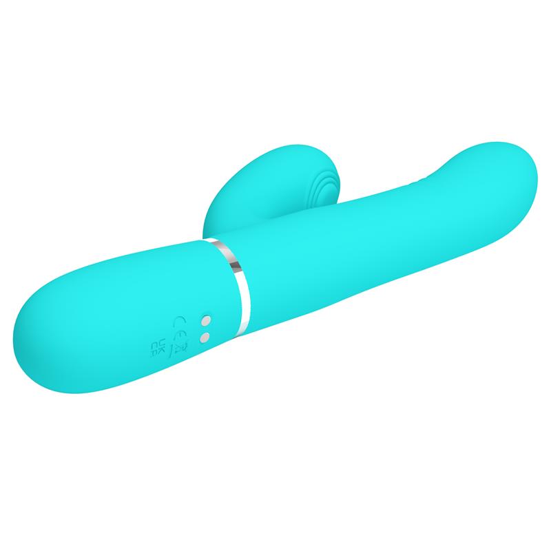 Mariana Vibrador 4 en 1 Silicona Turquesa