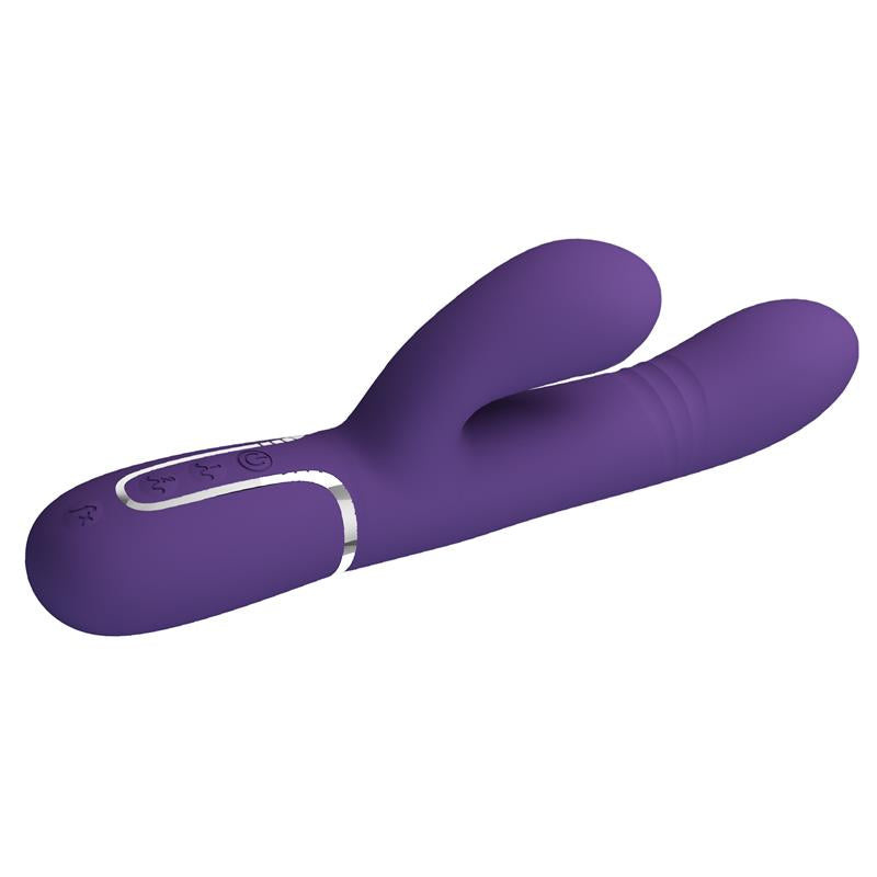 Mariana Vibrador 4 en 1 Silicona Morado