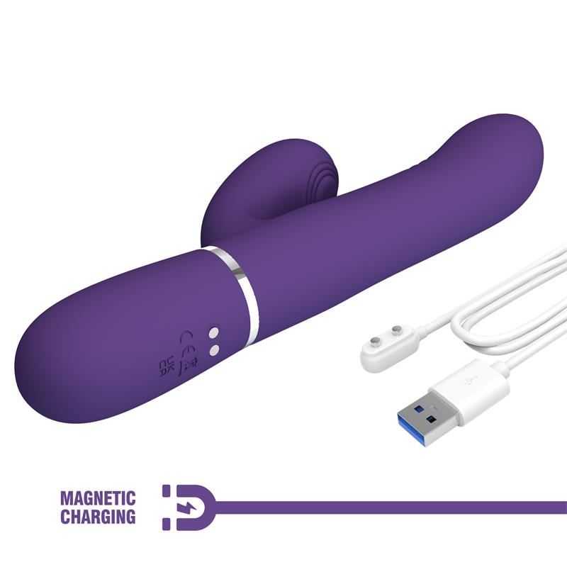 Mariana Vibrador 4 en 1 Silicona Morado