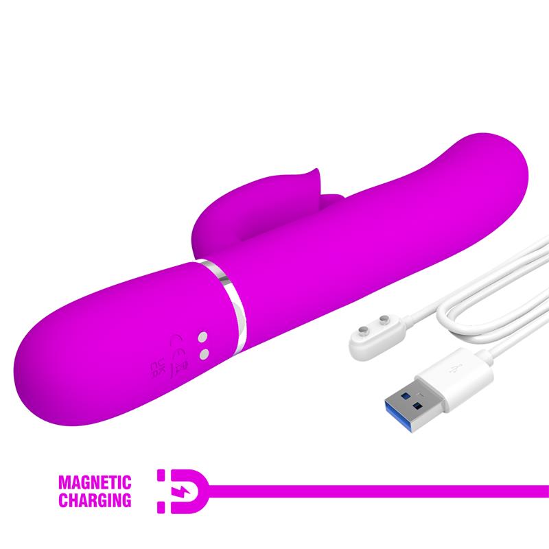 Gigi Vibrador con Licking y Thumping Fucsia