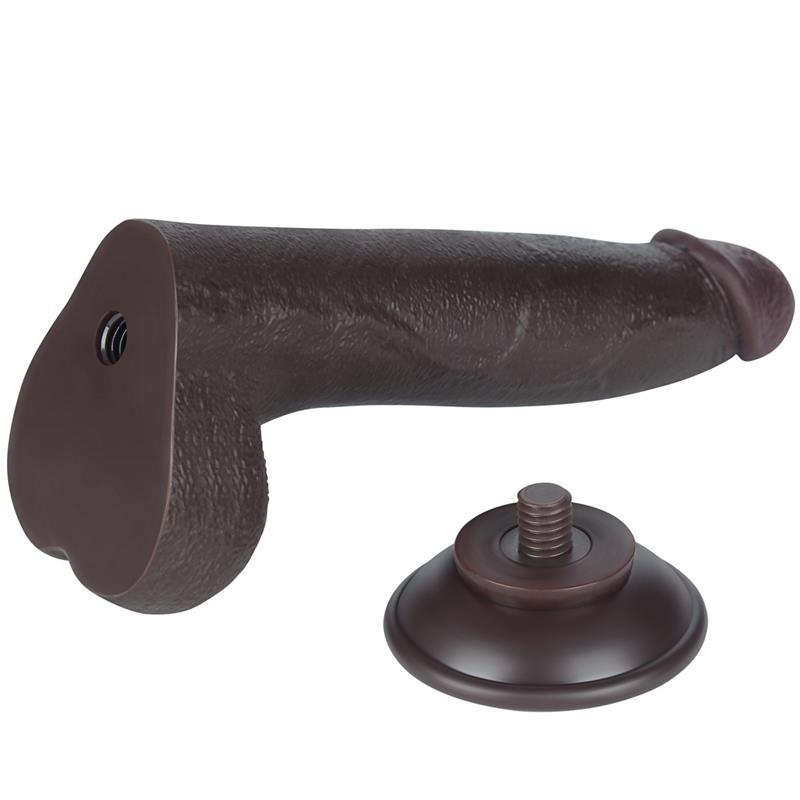 Dildo Dual Layer Piel Deslizante Retractil 85