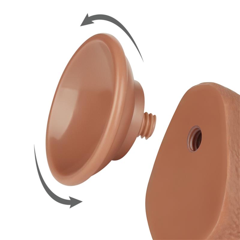 Dildo con Piel Retractil 75 Bronceado