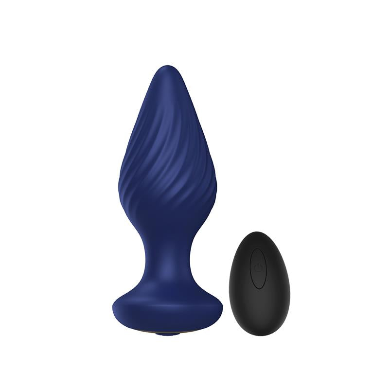 Spiral Plug Anal con Vibracion y Control Remoto