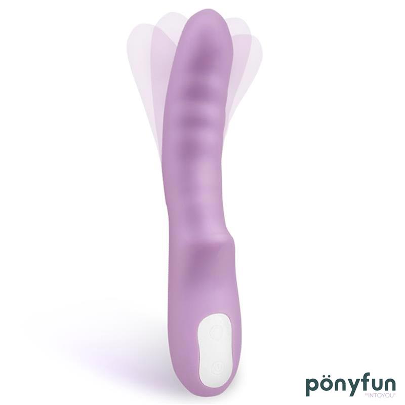 Brightpurple Vibrador y Rotador Doble Motor 360º USB Silicona