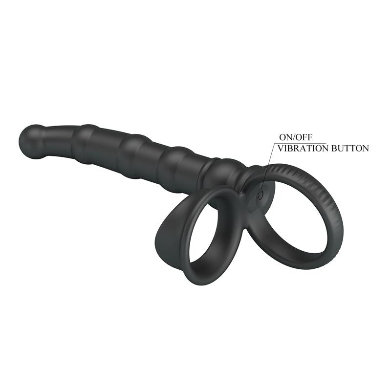 Tatum Plug Anal con Anillo para el Pene con Vibracion