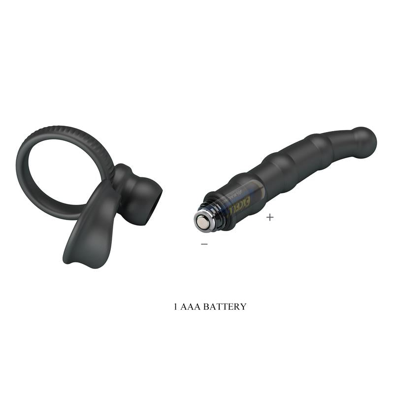 Tatum Plug Anal con Anillo para el Pene con Vibracion