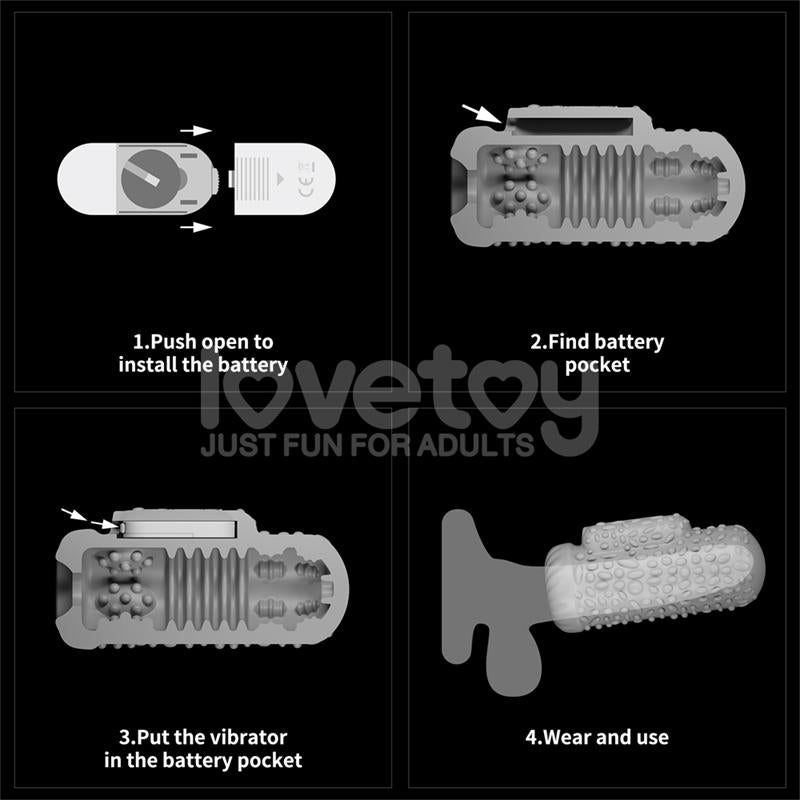 Knights Ring Funda para el Pene y Estimulador Drip