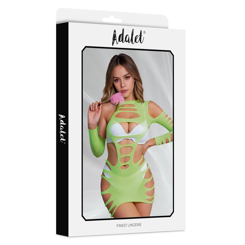 Willow Vestido Hollow out Amarillo Talla unica