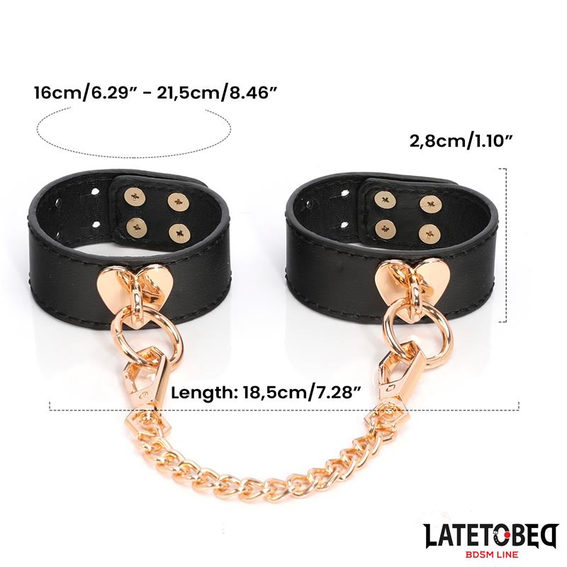 Kit Bondage de 8 Pz Cuero con Maletin de Almacenaje