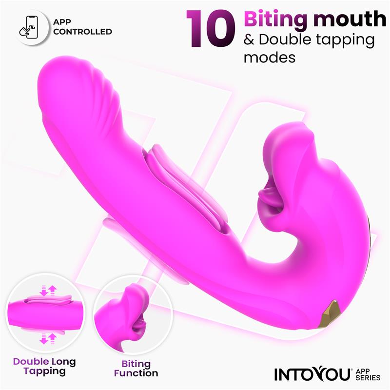 Bimby Vibrador con Mordisqueo y Lengua Doble Tapping con APP