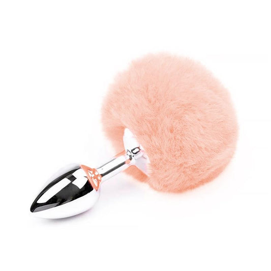 Plug Anal con Pompon Rosa Chicle Talla S
