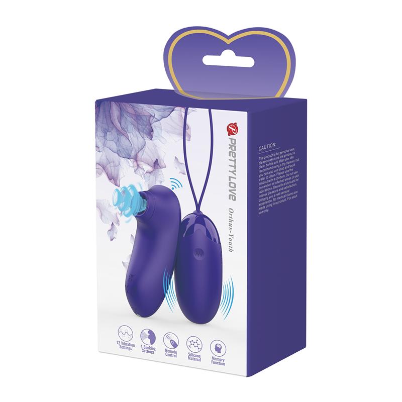 Succionador de Clitoris y Huevo Vibrador