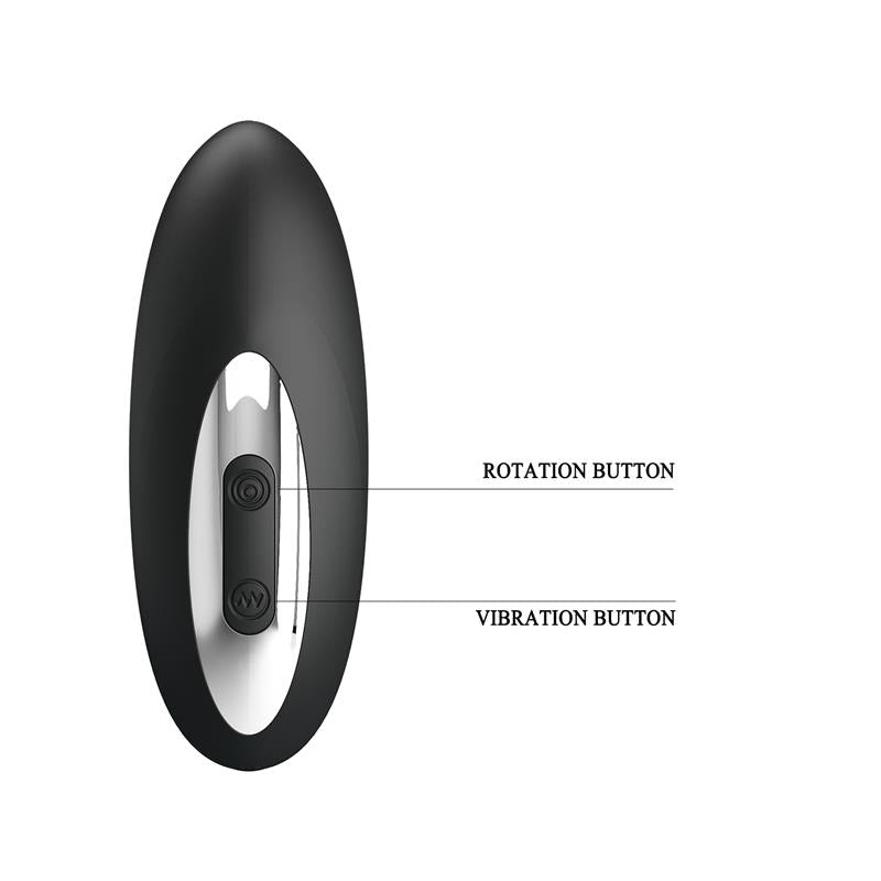 Masajeador Prostatico con Vibracion y Bolas Rotadoras