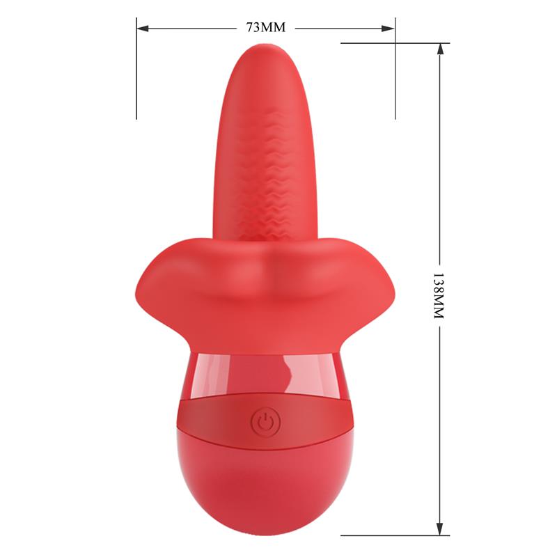 Obelia Estimulador con Vibracion y Movimiento Lengua