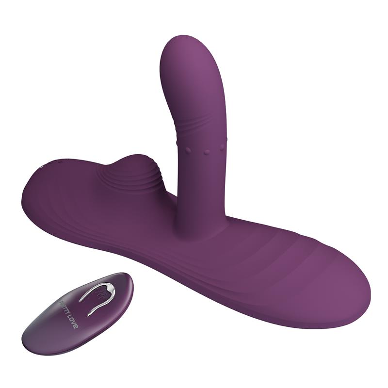 Luka Asiento con Vibrador con Finger Efecto Calor y Bolas Rotadoras