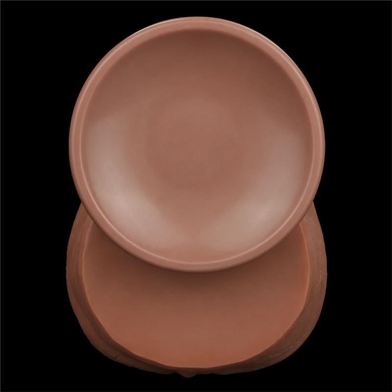 Dildo Dual Density Piel Deslizante Retractil 14