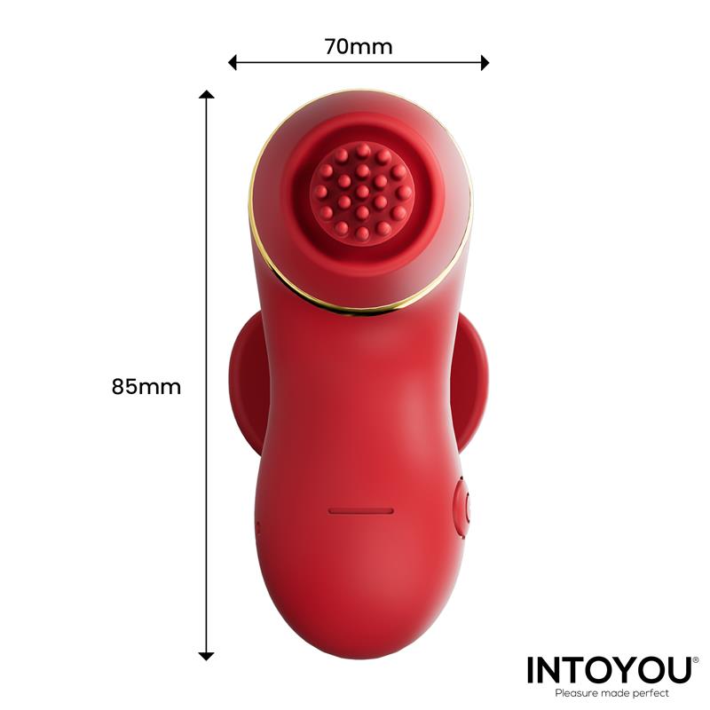 Beeny Estimulador con 4 Cabezales Succion Tapping Tickling y Licking