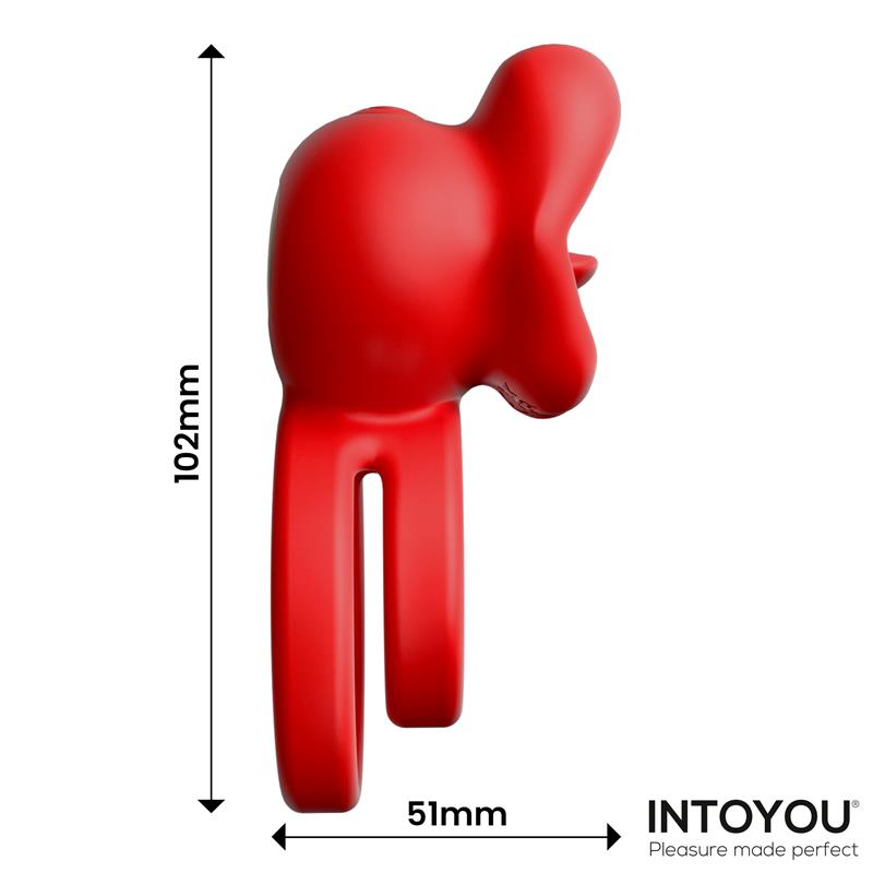 Bittey Anillo Vibrador con Biting Mordisqueo