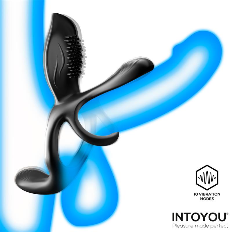 Daxer Doble Anillo para el Pene con Estimulador de Clitoris