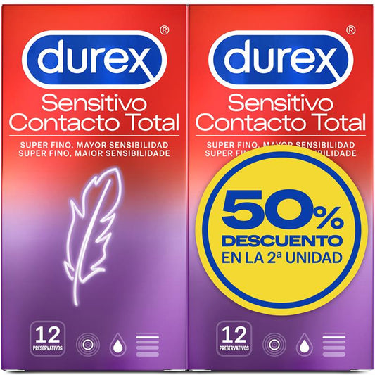 Duplo Preservativos Sensitivo Super Fino 2 x 12ud