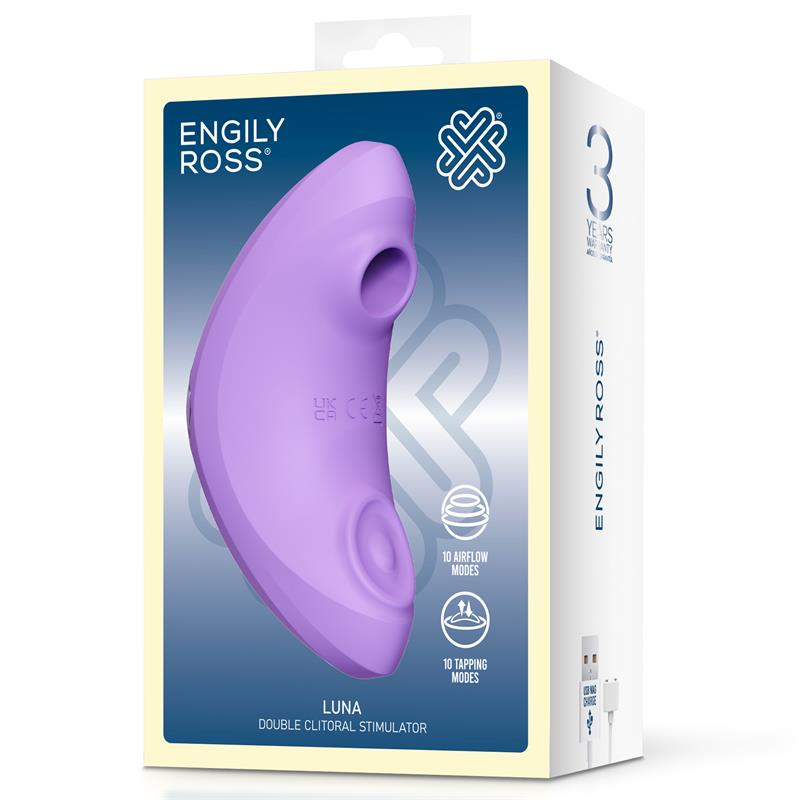 Luna Estimulador de Clitoris con Succion y Pulsacion
