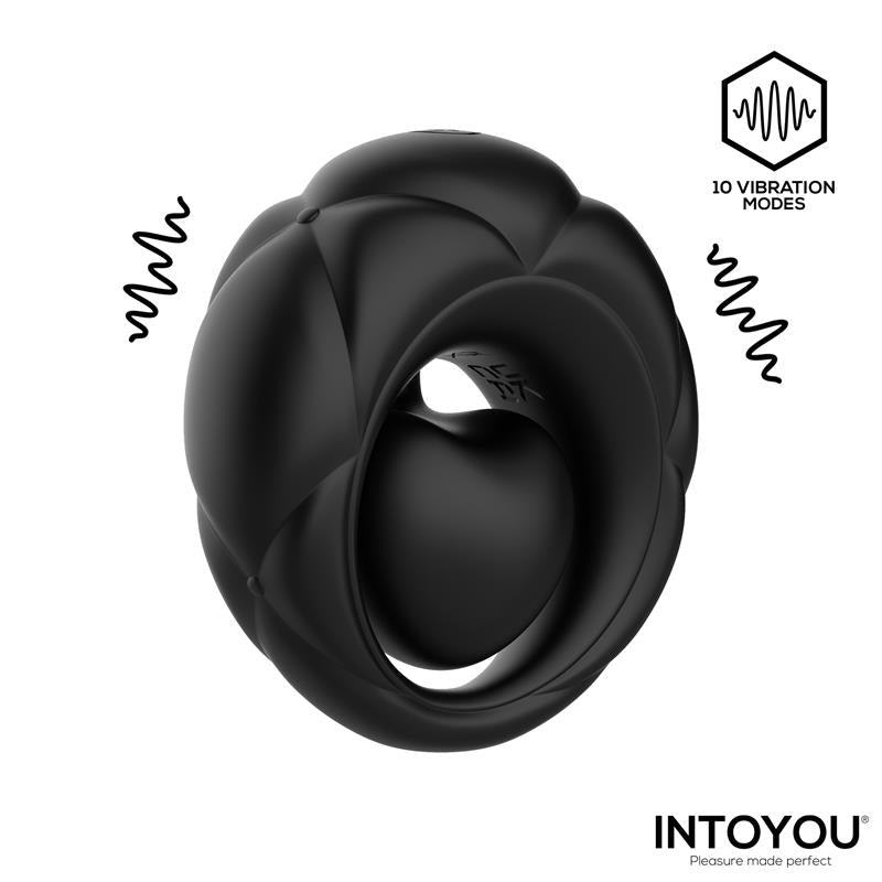 Torus Anillo Vibrador con Bola Clitoriana con Control Remoto USB