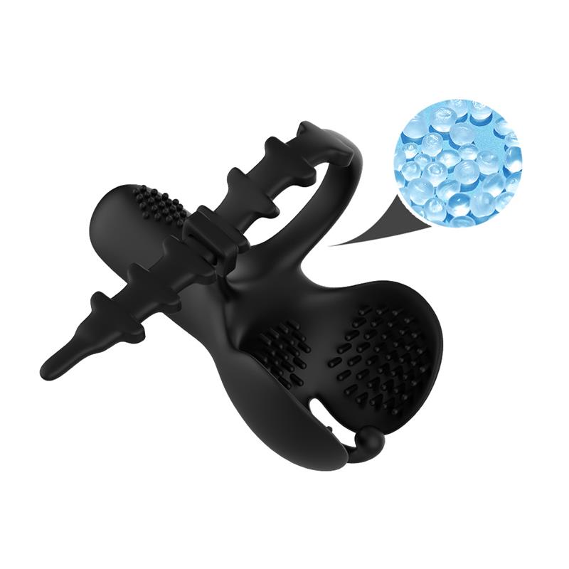 Anillo Vibrador para Pene y Testiculos Ajustable