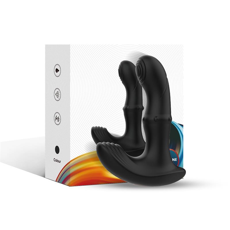 Masajeador Prostatico Vibracion Thrusting y Estimulador de Clitoris