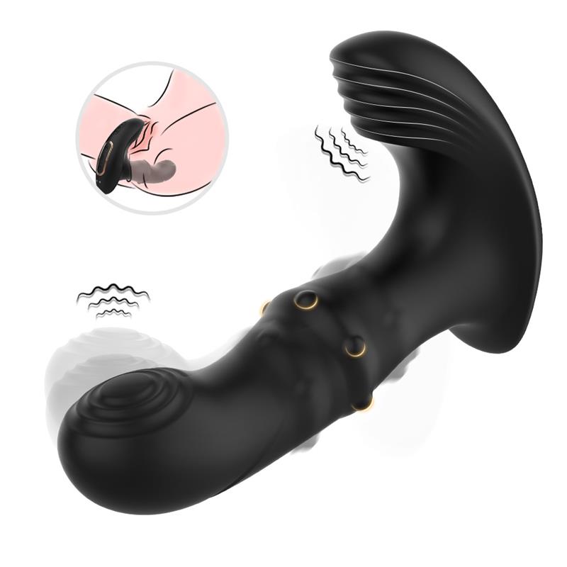 Masajeador Prostatico Vibracion Thrusting y Estimulador de Clitoris