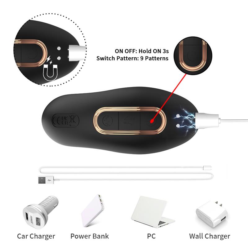 Masajeador Prostatico Vibracion Thrusting y Estimulador de Clitoris