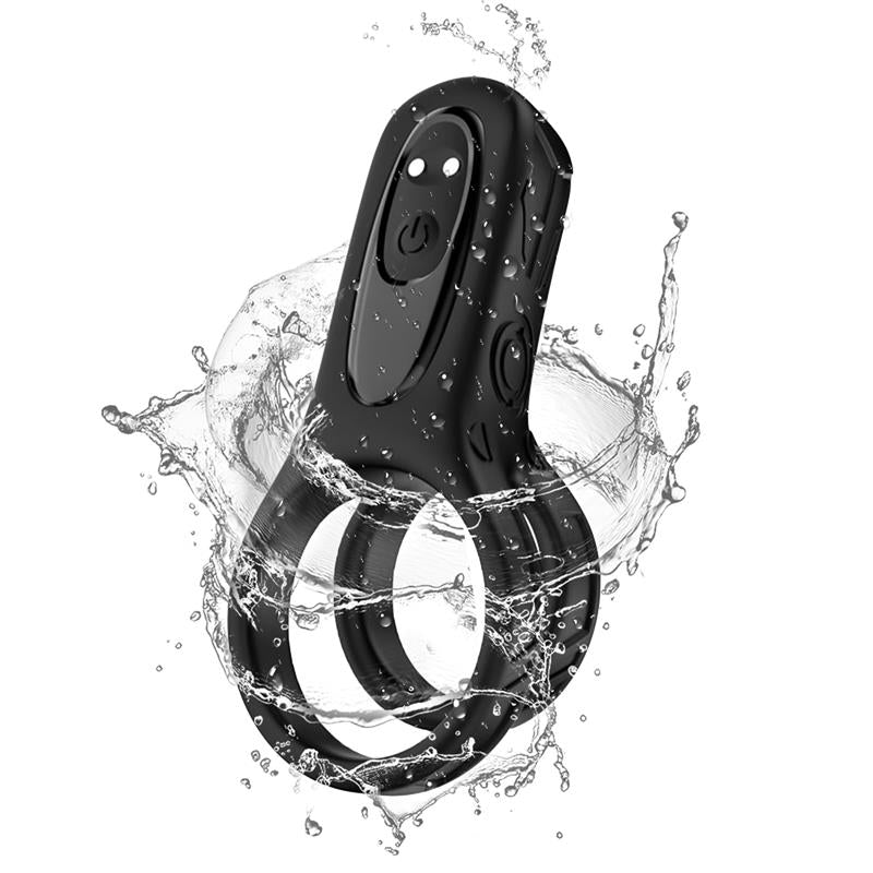 Mecha style Anillo Doble para el Pene con Vibracion