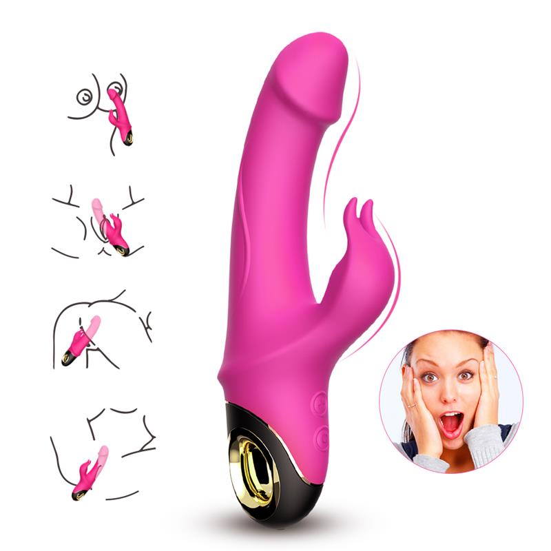 Vibrador con Rotacion 360º Rosa