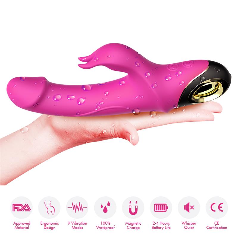 Vibrador con Rotacion 360º Rosa