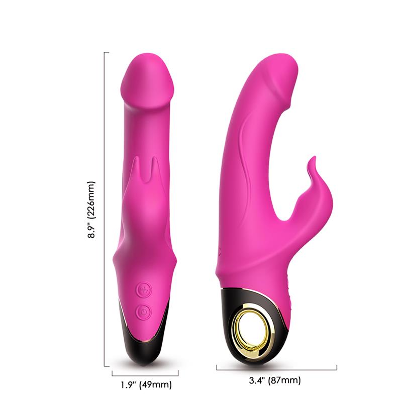 Vibrador con Rotacion 360º Rosa